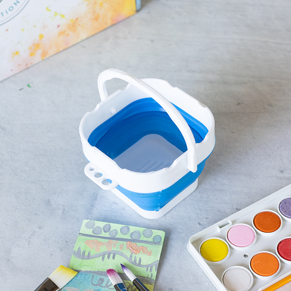 Portable Paintbrush Cleaner & Art Caddy