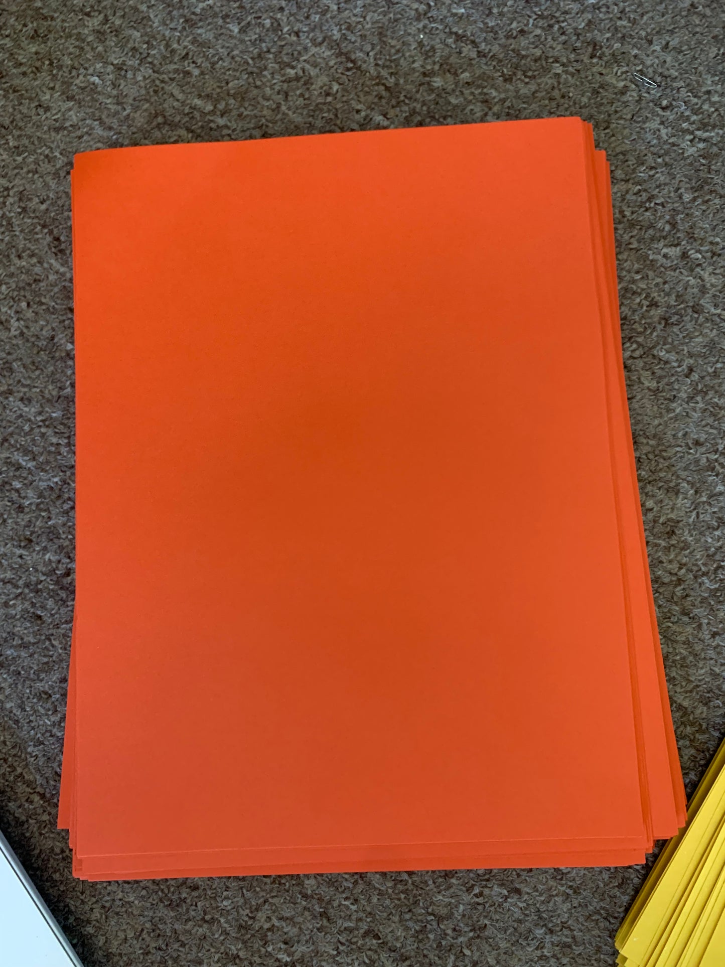 Orange Construction Paper