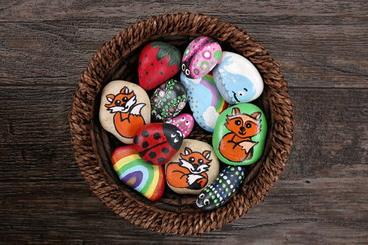 Painting Rocks to Create Connection and Happiness