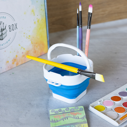 Portable Paintbrush Cleaner & Art Caddy