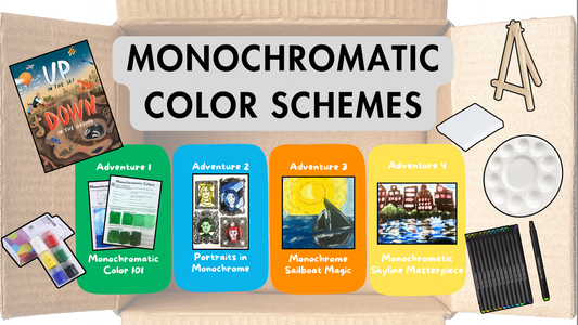 Monochromatic Color Schemes Art Box!