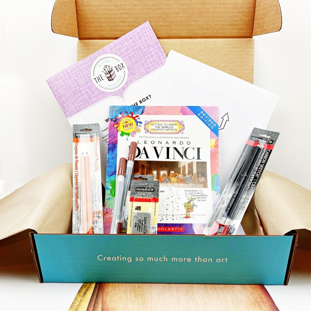 Monthly Kids Art Box Subscription – Regular Size – Outside The Box Creation