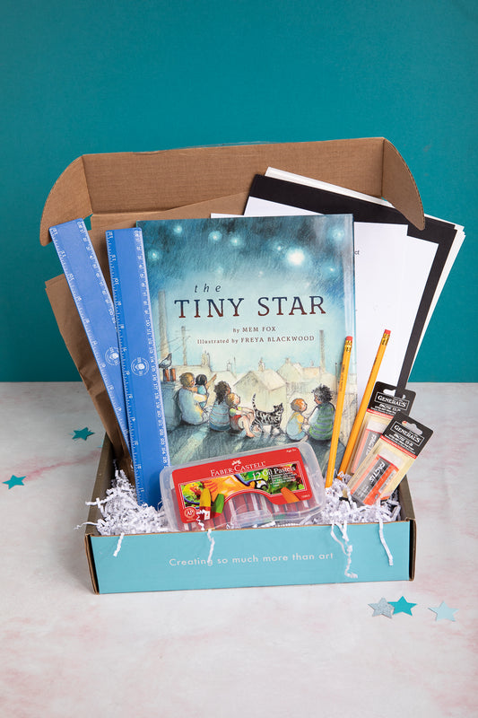 Oil Pastel Stars Art Box