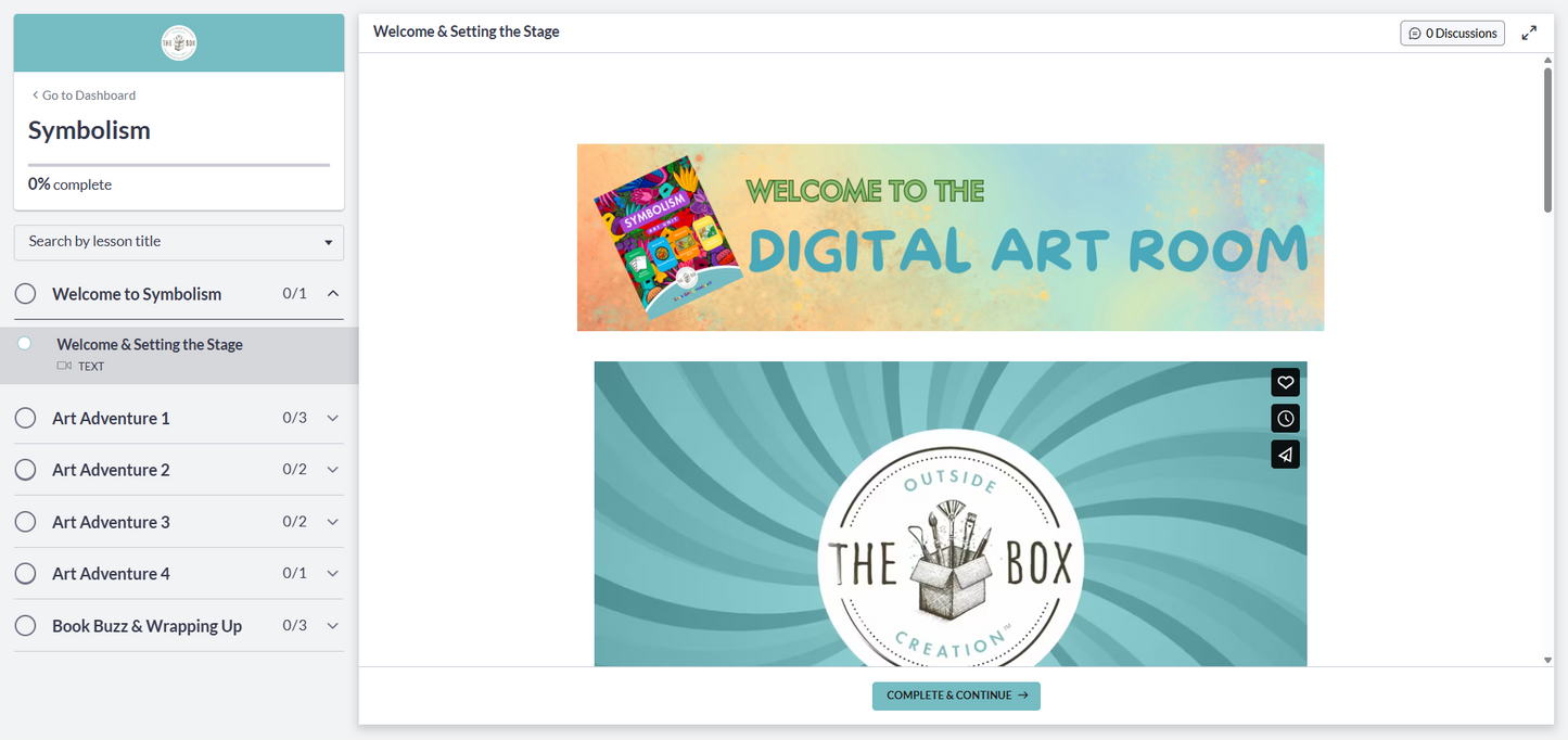 Symbolism Digital Art Room Course