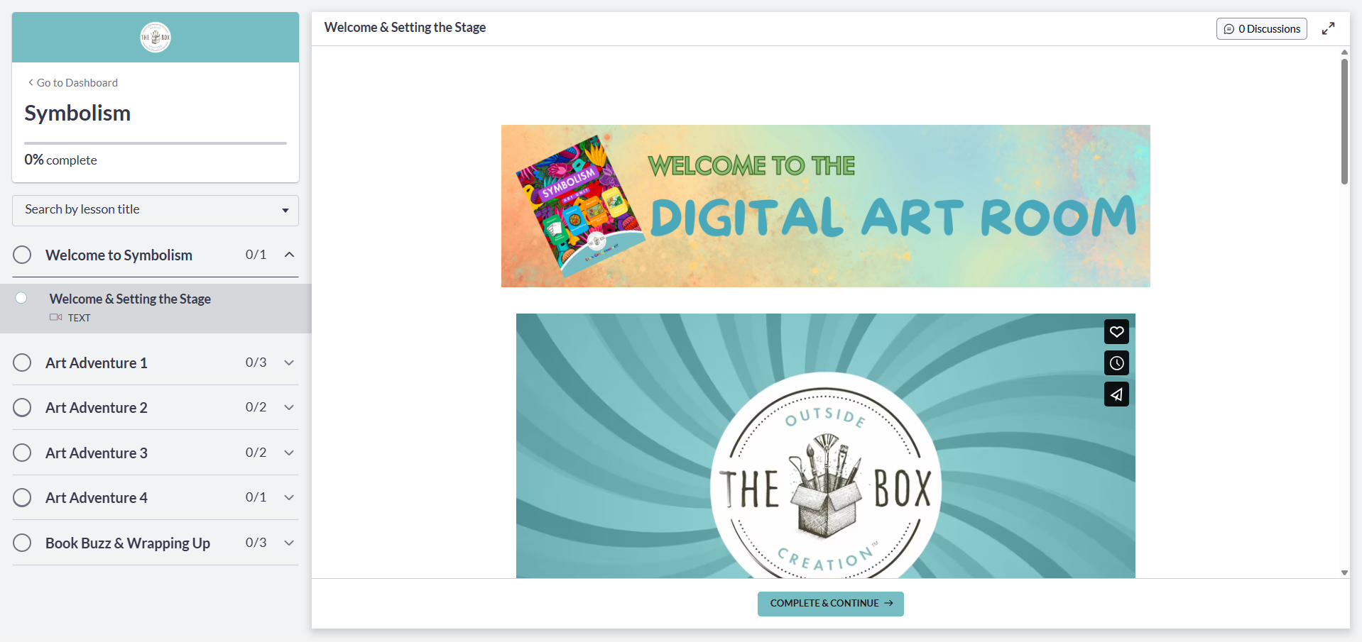 Symbolism Digital Art Room Course