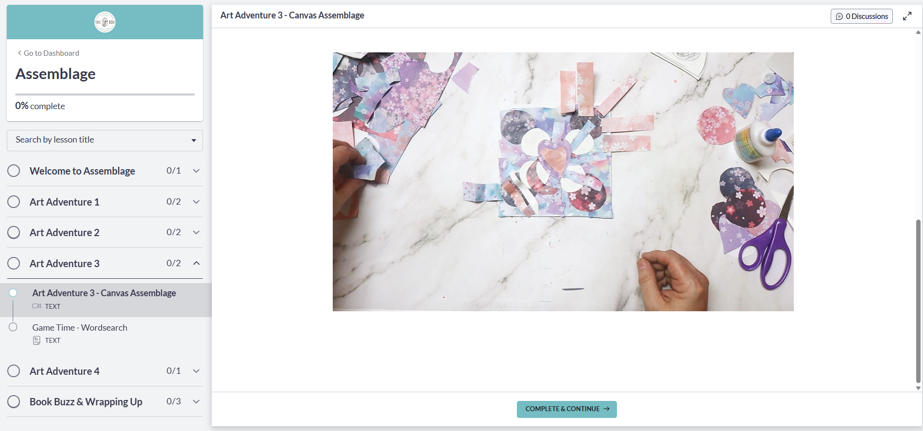 Assemblage Digital Art Room Course