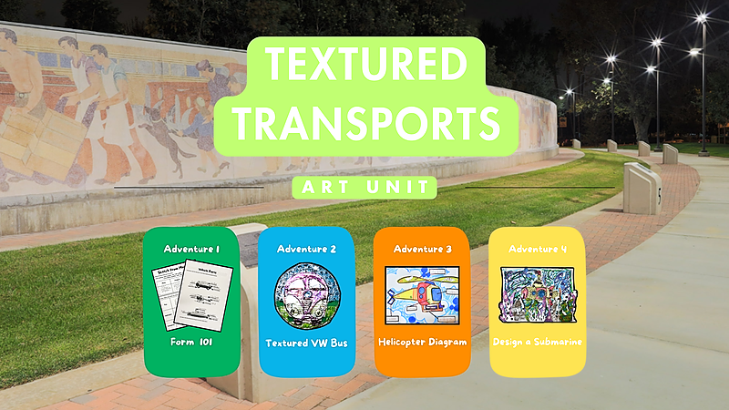 Textured Transports Digital Art Room Couse
