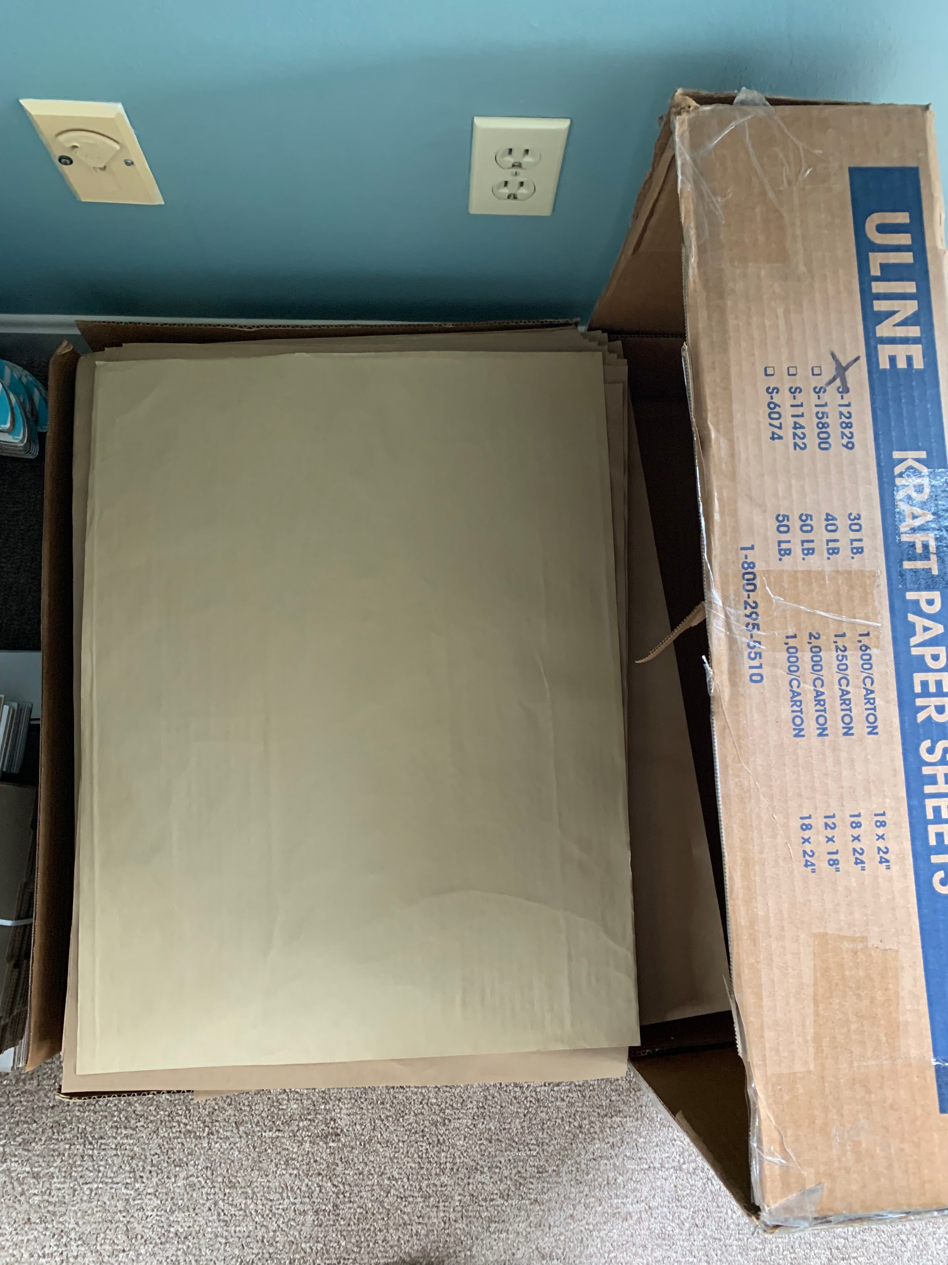 Uline Brown Kraft Paper – Outside The Box Creation