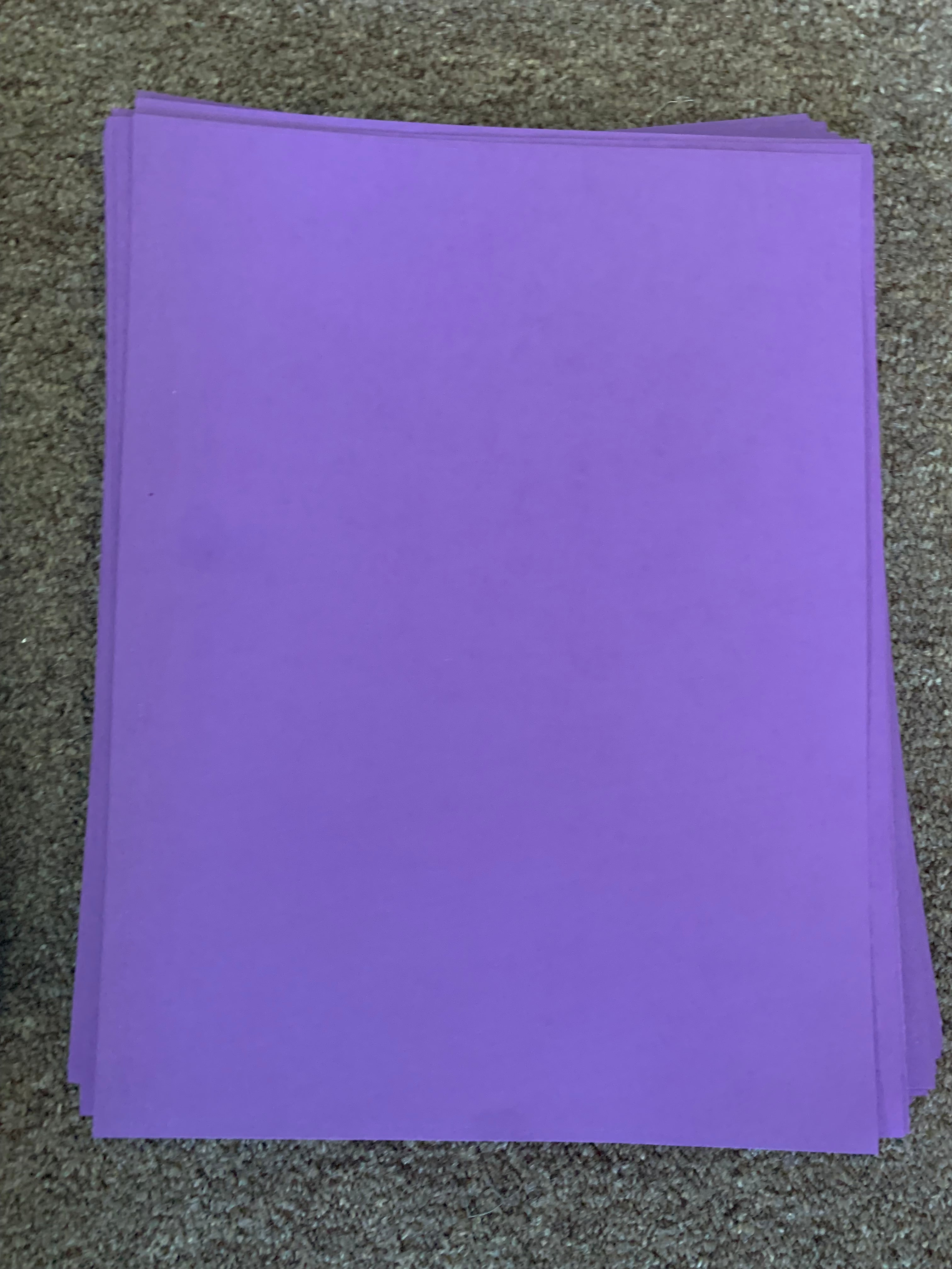 Purple Construction Paper – Outside The Box Creation