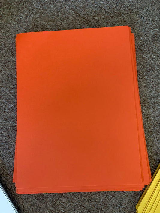 Orange Construction Paper