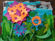 Paper Flowers Art Box